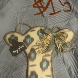 Animal Print Wall Decor with Bow